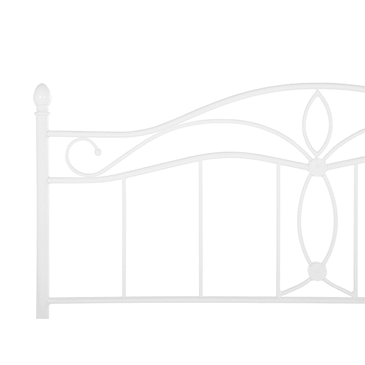 Cama Metal ANTLIA 160 x 200 cm Branco