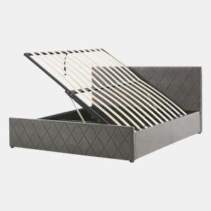 Beliani Cama baú Veludo ROCHEFORT