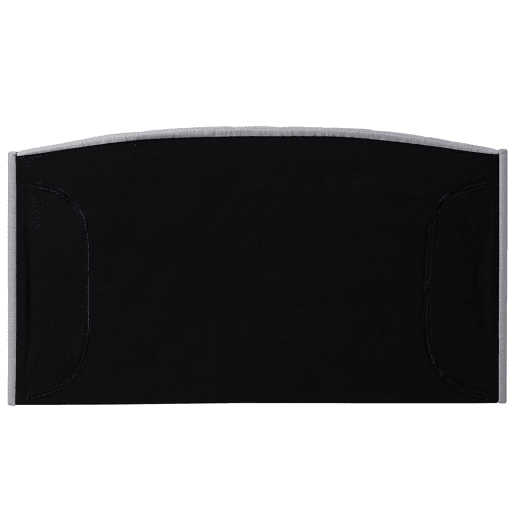 Cama Tecido BORDEAUX 180 x 200 cm Cinzento claro