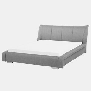 Cama de água Tecido NANTES 160 x 200 cm Cinzento claro