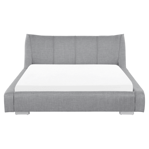 Cama de água Tecido NANTES 160 x 200 cm Cinzento claro