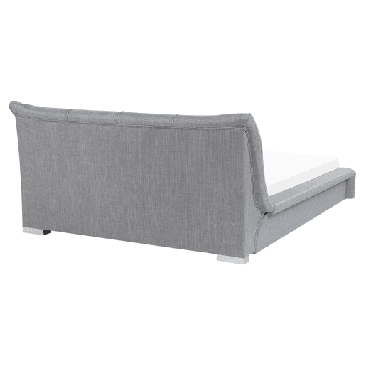 Cama de água Tecido NANTES 160 x 200 cm Cinzento claro