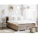 Beliani Cama continental Terciopelo CONSUL 171x212 Beliani Cama continental Terciopelo CONSUL 171x212 Beige