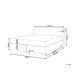 Beliani Cama continental Terciopelo CONSUL 171x212 Beliani Cama continental Terciopelo CONSUL 171x212 Beige