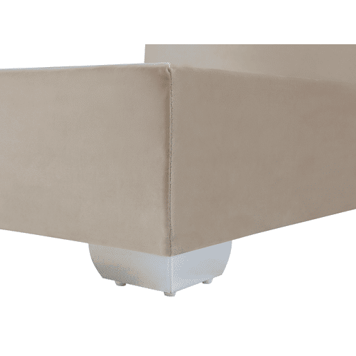 Cama continental Veludo CONSUL 160 x 200 cm Creme claro