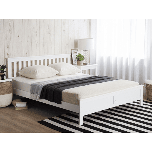 Cama Pinho MAYENNE 180 x 200 cm Branco