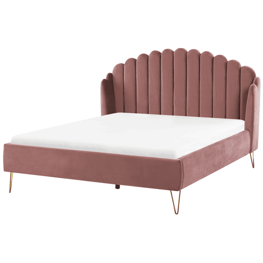 Beliani Cama Veludo AMBILLOU Beliani Cama Veludo AMBILLOU