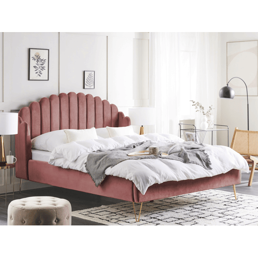 Beliani Cama Veludo AMBILLOU Beliani Cama Veludo AMBILLOU