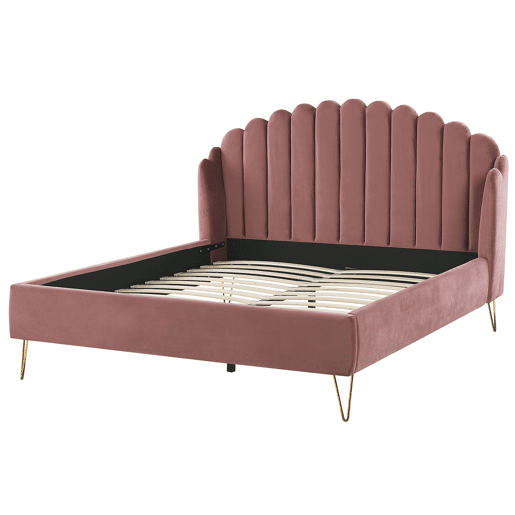 Beliani Cama Veludo AMBILLOU Beliani Cama Veludo AMBILLOU