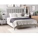 Beliani Cama con almacenaje Terciopelo SEZANNE 190x215 Beliani Cama con almacenaje Terciopelo SEZANNE 190x215 Gris Claro