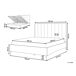 Beliani Cama con almacenaje Terciopelo SEZANNE 190x215 Beliani Cama con almacenaje Terciopelo SEZANNE 190x215 Gris Claro