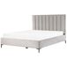 Beliani Cama con almacenaje Terciopelo SEZANNE 190x215 Beliani Cama con almacenaje Terciopelo SEZANNE 190x215 Gris Claro