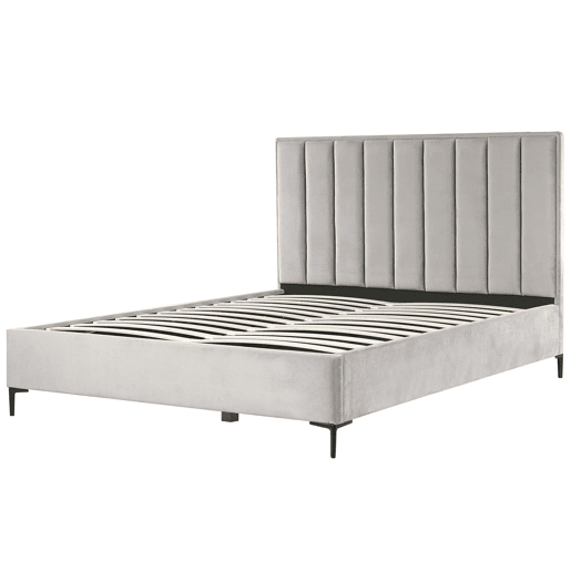 Beliani Cama baú Veludo SEZANNE Beliani Cama baú Veludo SEZANNE