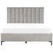 Beliani Cama con almacenaje Terciopelo SEZANNE 190x215 Beliani Cama con almacenaje Terciopelo SEZANNE 190x215 Gris Claro