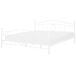 Beliani Cama Acero ANTLIA 188x209 Beliani Cama Acero ANTLIA 188x209 Blanco