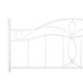 Beliani Cama Acero ANTLIA 188x209 Beliani Cama Acero ANTLIA 188x209 Blanco