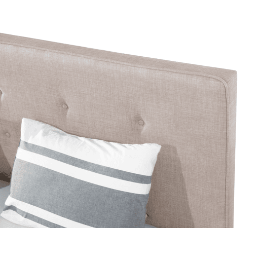 Cama Tecido AMBASSADOR 180 x 200 cm Creme