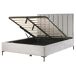 Beliani Cama con almacenaje Terciopelo SEZANNE 170x215 Beliani Cama con almacenaje Terciopelo SEZANNE 170x215 Gris Claro
