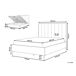 Beliani Cama con almacenaje Terciopelo SEZANNE 170x215 Beliani Cama con almacenaje Terciopelo SEZANNE 170x215 Gris Claro