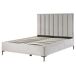 Beliani Cama con almacenaje Terciopelo SEZANNE 170x215 Beliani Cama con almacenaje Terciopelo SEZANNE 170x215 Gris Claro