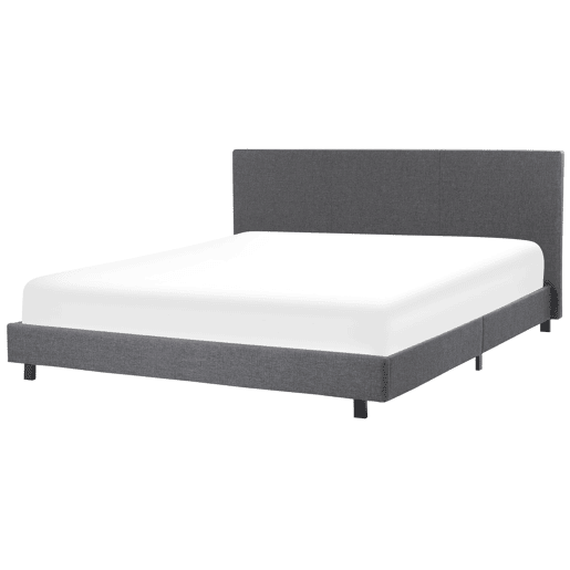 Cama Tecido ALBI 180 x 200 cm Cinzento