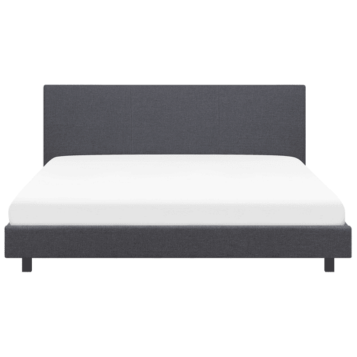 Cama Tecido ALBI 180 x 200 cm Cinzento