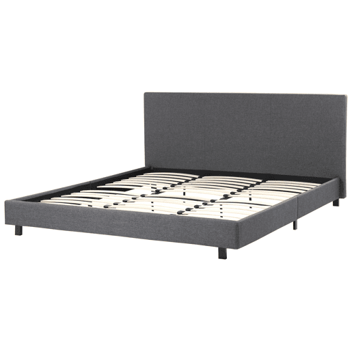 Cama Tecido ALBI 180 x 200 cm Cinzento