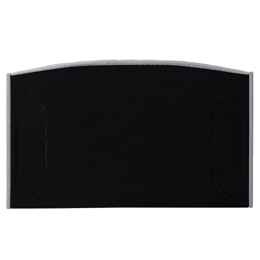 Cama Tecido BORDEAUX 160 x 200 cm Cinzento claro