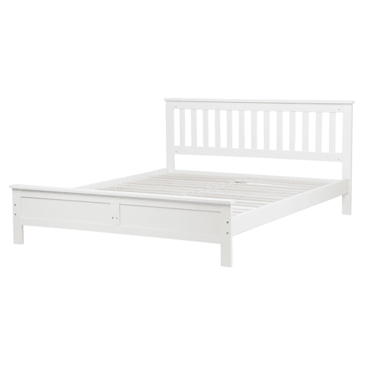 Cama Pinho MAYENNE 160 x 200 cm Branco