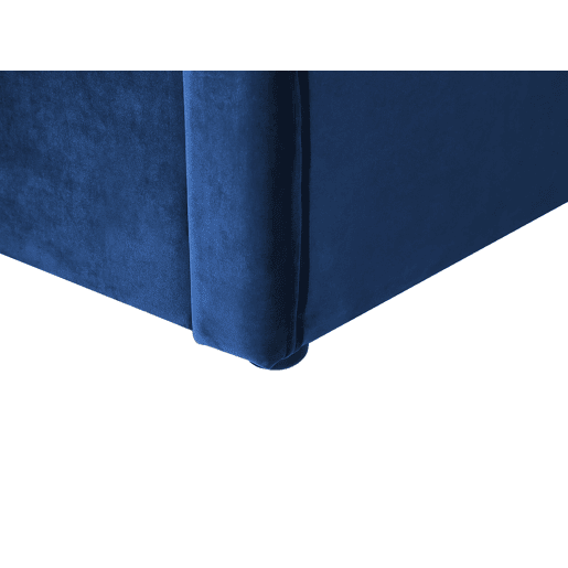 Cama gavetão Veludo MONTARGIS 90 x 200 cm Azul marinho
