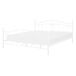 Beliani Cama Acero ANTLIA 148x209 Beliani Cama Acero ANTLIA 148x209 Blanco
