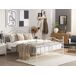 Beliani Cama Acero ANTLIA 148x209 Beliani Cama Acero ANTLIA 148x209 Blanco