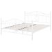 Beliani Cama Acero ANTLIA 148x209 Beliani Cama Acero ANTLIA 148x209 Blanco