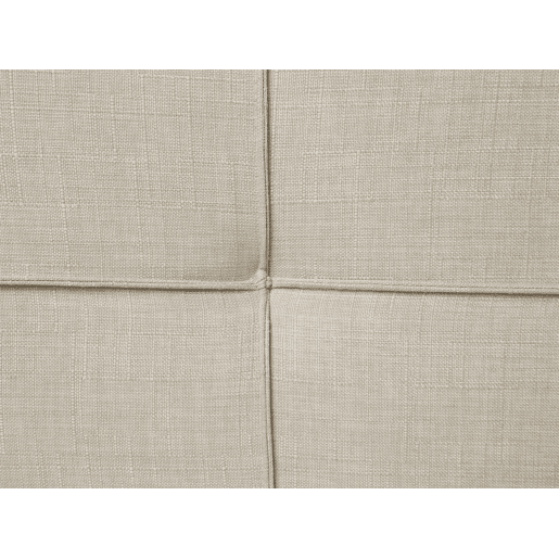 Cama Tecido LANNION 160 x 200 cm Creme claro