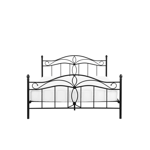 Cama Metal ANTLIA 160 x 200 cm Preto