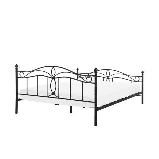 Cama Metal ANTLIA 160 x 200 cm Preto