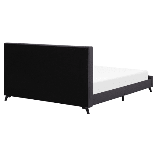 Cama Tecido AMBASSADOR 160 x 200 cm Cinzento escuro