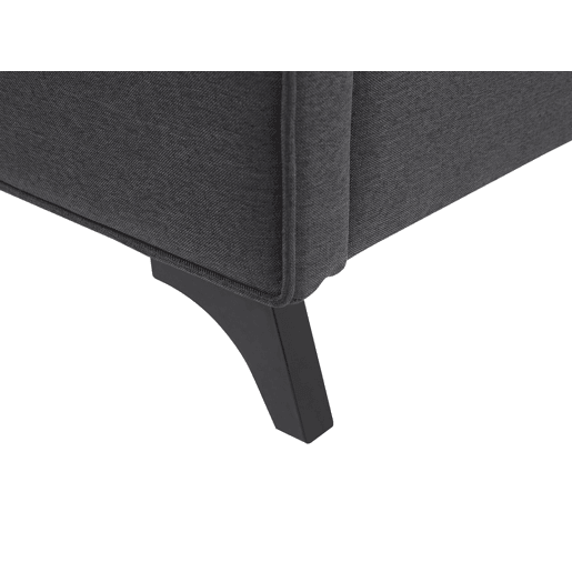 Cama Tecido AMBASSADOR 160 x 200 cm Cinzento escuro