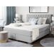 Beliani Cama continental Poliéster DUCHESS 171x211 Beliani Cama continental Poliéster DUCHESS 171x211 Gris Claro