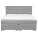 Beliani Cama continental Poliéster DUCHESS 171x211 Beliani Cama continental Poliéster DUCHESS 171x211 Gris Claro