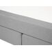 Beliani Cama continental Poliéster DUCHESS 171x211 Beliani Cama continental Poliéster DUCHESS 171x211 Gris Claro