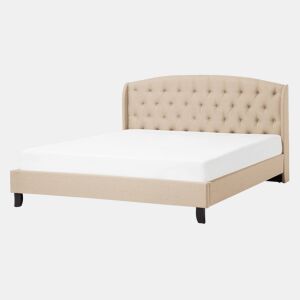 Cama Tecido BORDEAUX 140 x 200 cm Creme