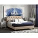 Beliani Cama Poliéster BORDEAUX 147x217 Beliani Cama Poliéster BORDEAUX 147x217 Beige