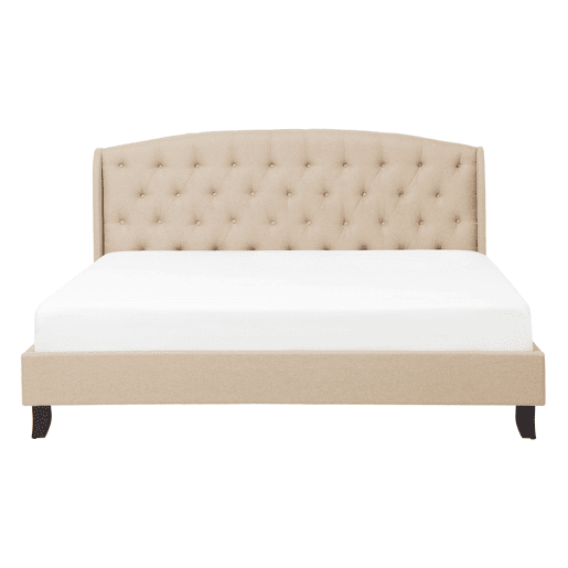 Cama Tecido BORDEAUX 140 x 200 cm Creme