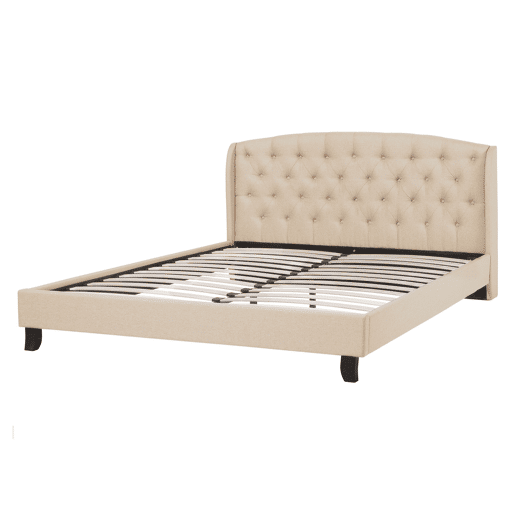Cama Tecido BORDEAUX 140 x 200 cm Creme