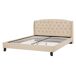 Beliani Cama Poliéster BORDEAUX 147x217 Beliani Cama Poliéster BORDEAUX 147x217 Beige