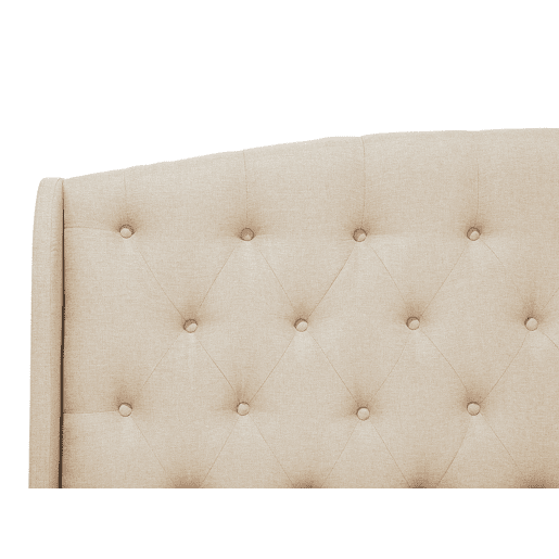 Cama Tecido BORDEAUX 140 x 200 cm Creme