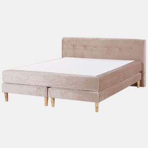 Cama continental Veludo MARQUISE 180 x 200 cm Creme