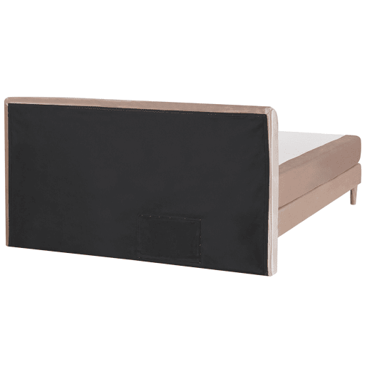 Cama continental Veludo MARQUISE 180 x 200 cm Creme