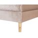 Beliani Cama continental Terciopelo MARQUISE 191x213 Beliani Cama continental Terciopelo MARQUISE 191x213 Rosa Talco